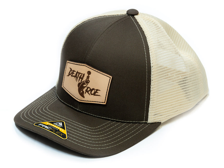 Leather Patch Snap Back Chocolate/Beige