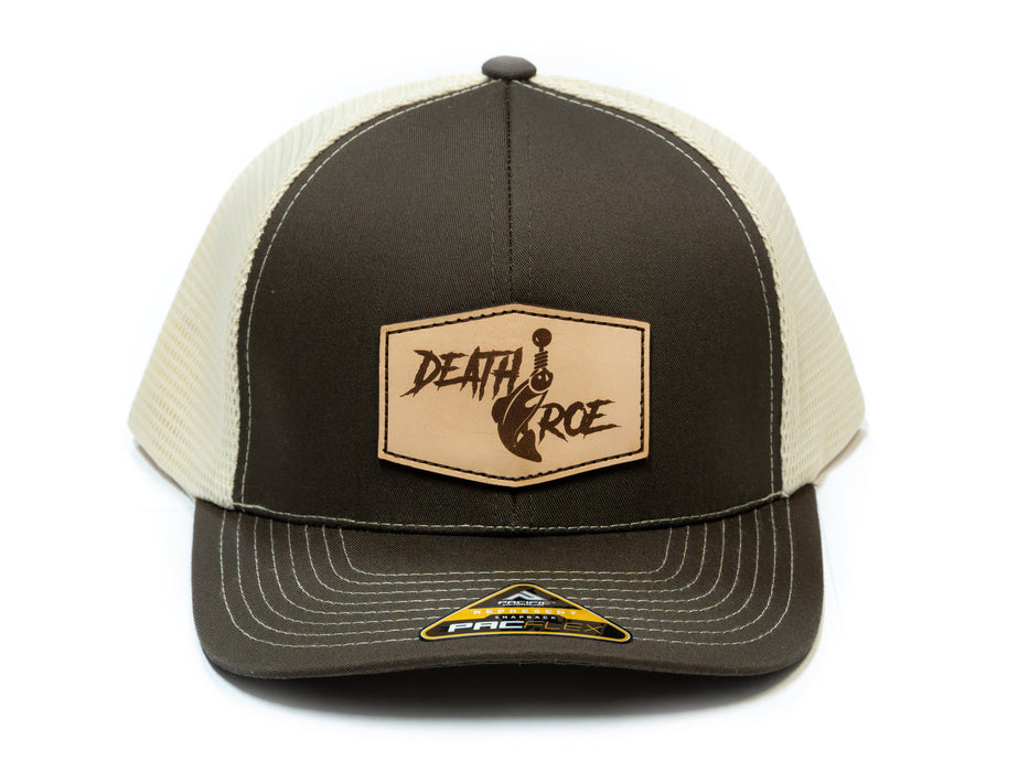 Leather Patch Snap Back Chocolate/Beige