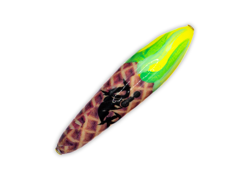 Death Roe Waffle Cone Slip Float - Chartreuse