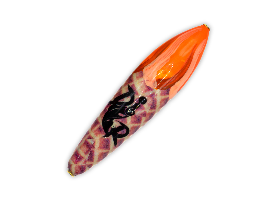 Death Roe Waffle Cone Slip Float - Orange