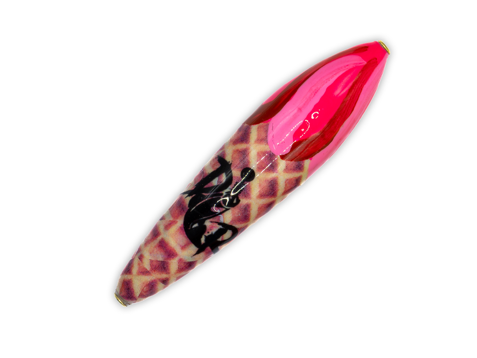 Death Roe Waffle Cone Slip Float - Pink