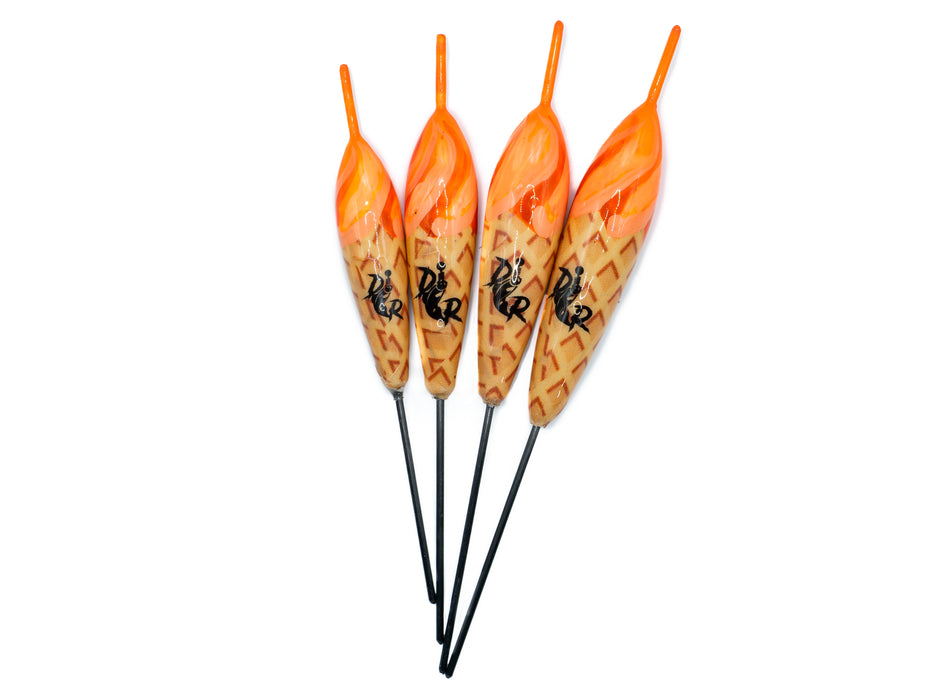 Death Roe Waffle Cone Float - Orange